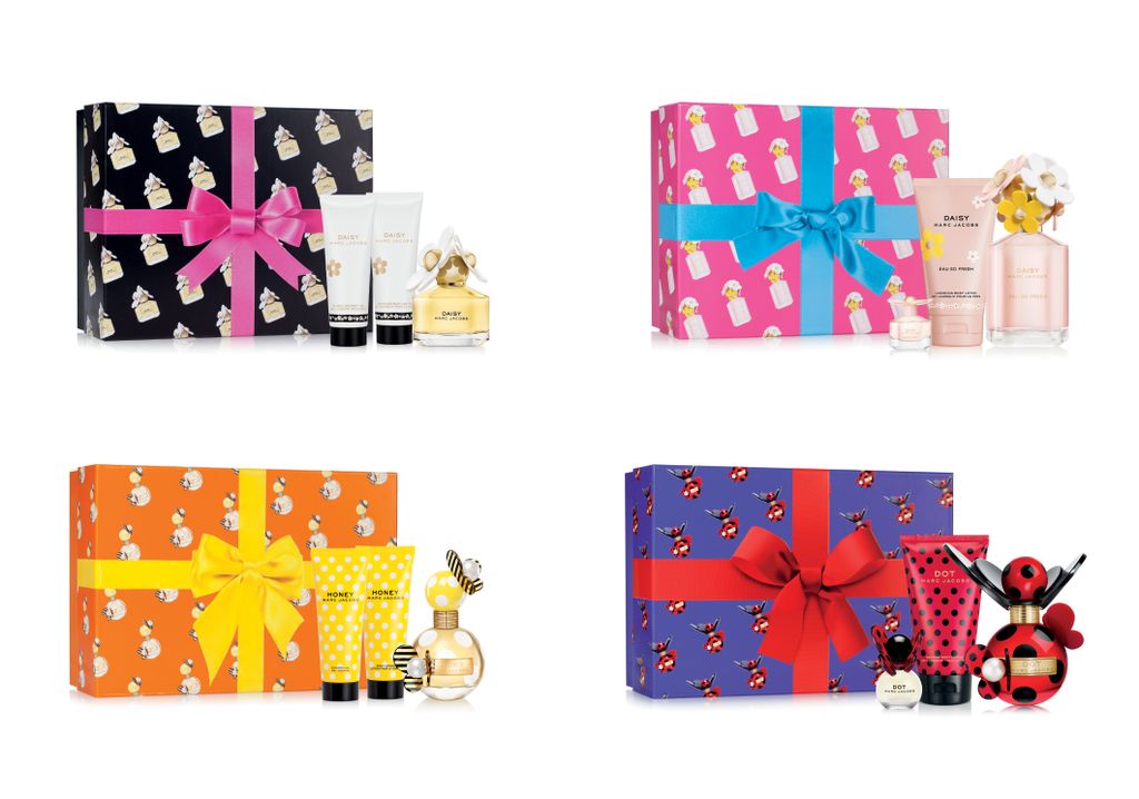 DAISY, DAISY EAU SO FRESH, DOT, HONEY | design of all Holiday gift set boxes - printed paper with two varnishes and multi-level embossing