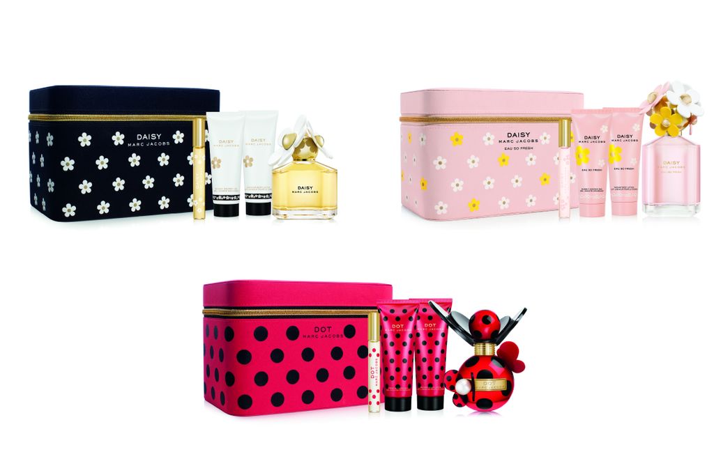 DAISY, DAISY EAU SO FRESH, DOT, HONEY | design of seasonal containers - printed canvas train case construction