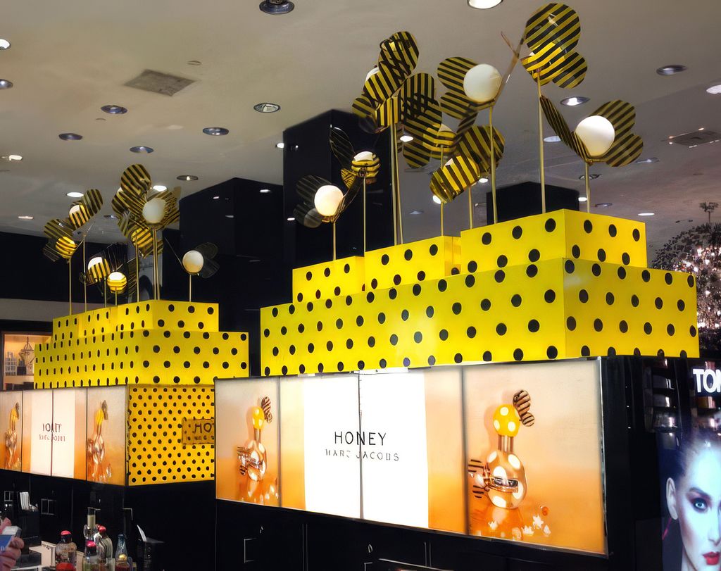 HONEY | design and art direction of retail merchandising for fragrance launch for global markets