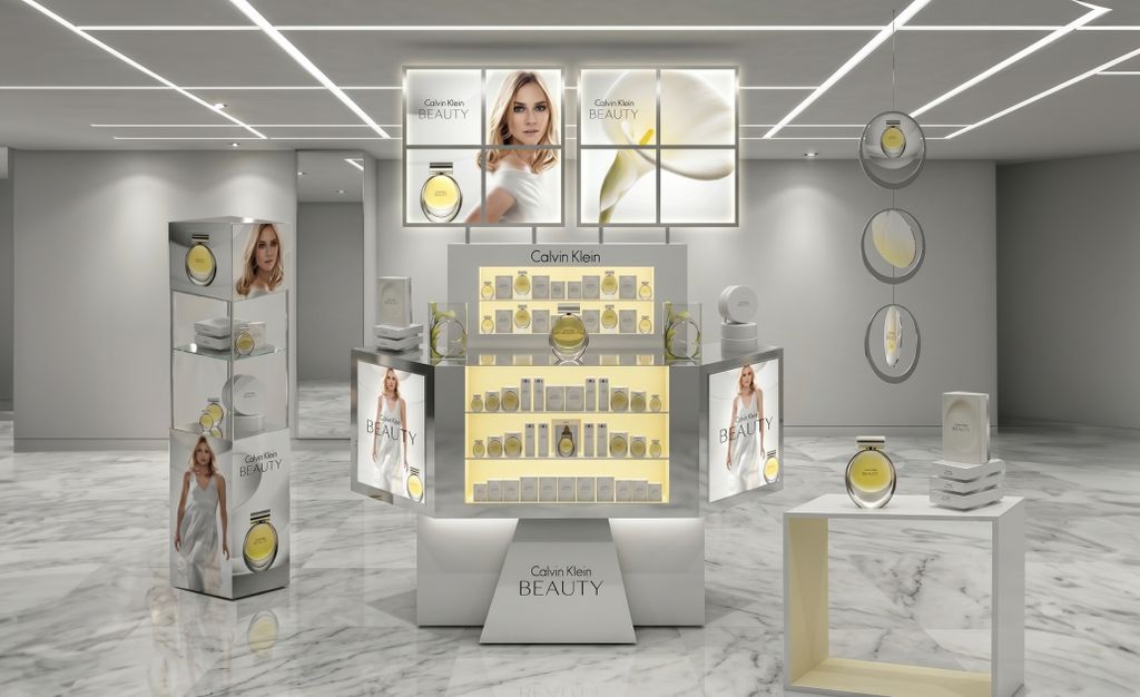 BEAUTY | design and art direction of retail merchandising for fragrance launch for global markets