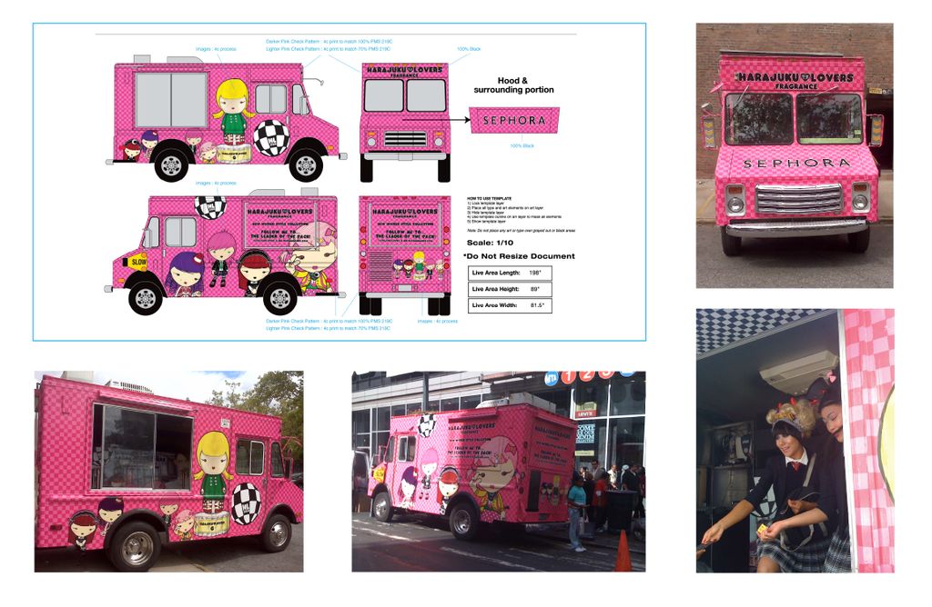 HARAJUKU LOVERS | interactive promotion during Fashion’s Night Out in NYC - design of event and ice cream truck